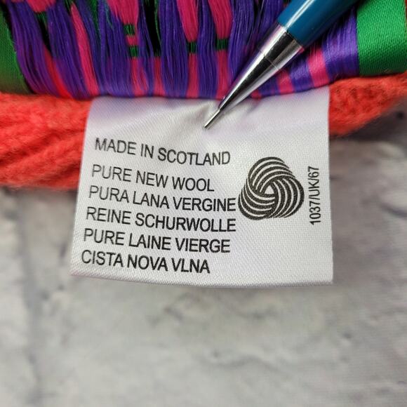La Fetiche Mikey Pure New Wool Neon Ribbed Beanie made in Scotland Collab France main image 9